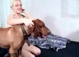 Bleached teen impaled in doggy style pose