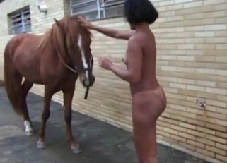 Beast with huge dick and amazing zoophile