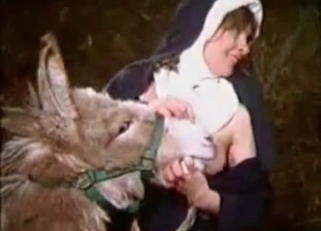 Two nuns are enjoying dirty bestiality XXX
