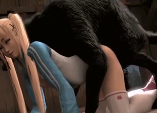 3D beast impaled her wet hole
