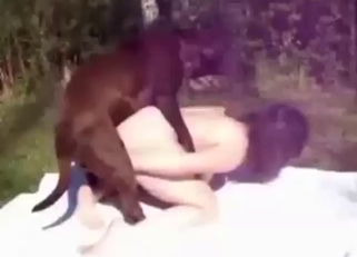 Brown beast fucking that tight hole from behind