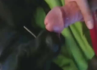 Black dog in a zoo sex scene with huge cumshots